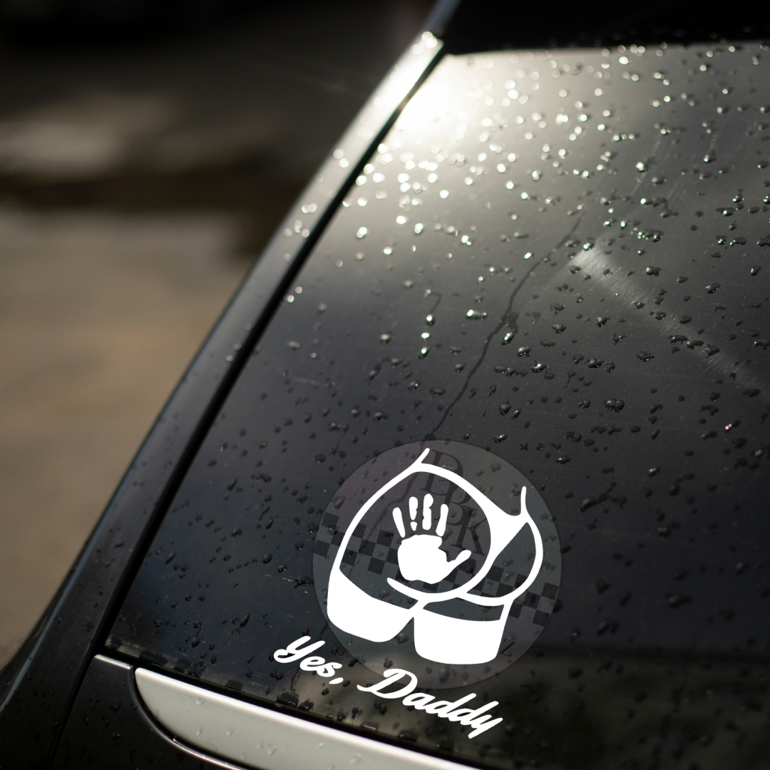 "Yes Daddy" Permanent Decal Sticker
