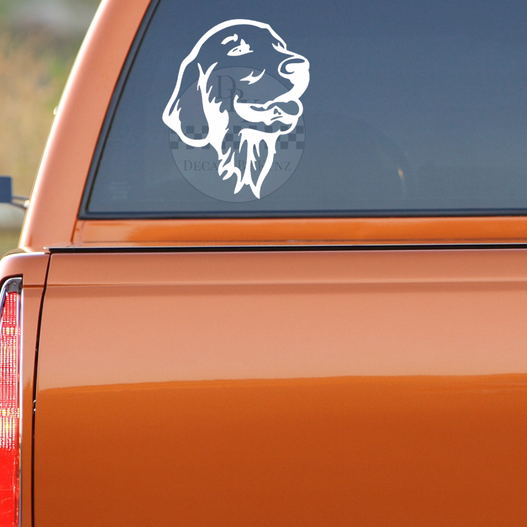 Golden Retriever Permanent Decal Sticker