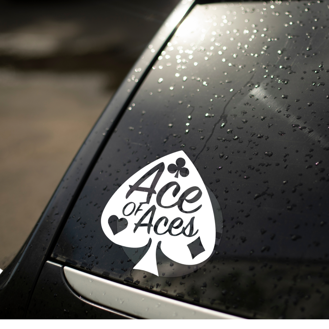 "Ace of Aces" Permanent Decal Sticker