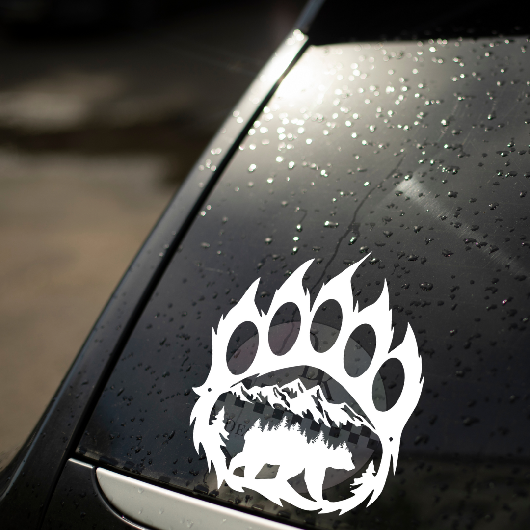 Bear Paw Mountains Permanent Decal Sticker