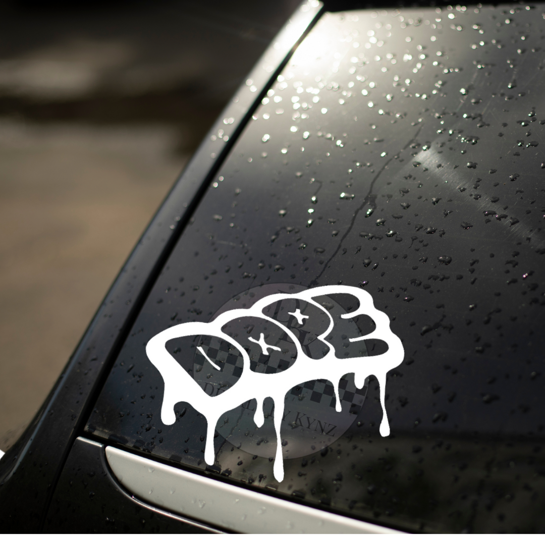 Drippy "Dope" Permanent Decal Sticker