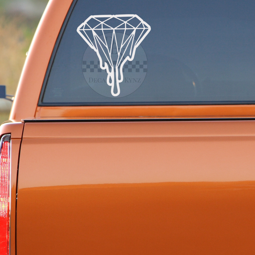 Drippy Diamond 2.0 Permanent Decal Sticker