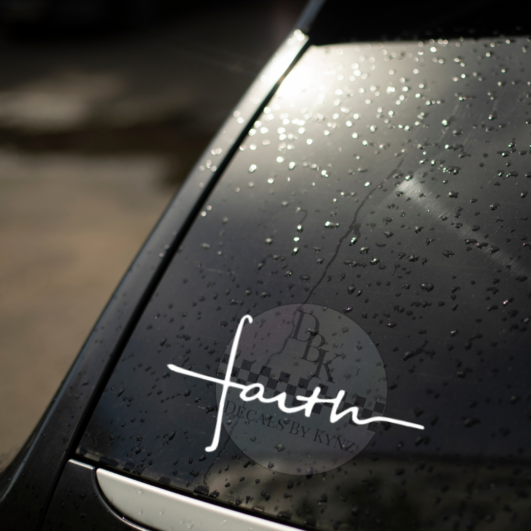 Faith Permanent Decal Sticker