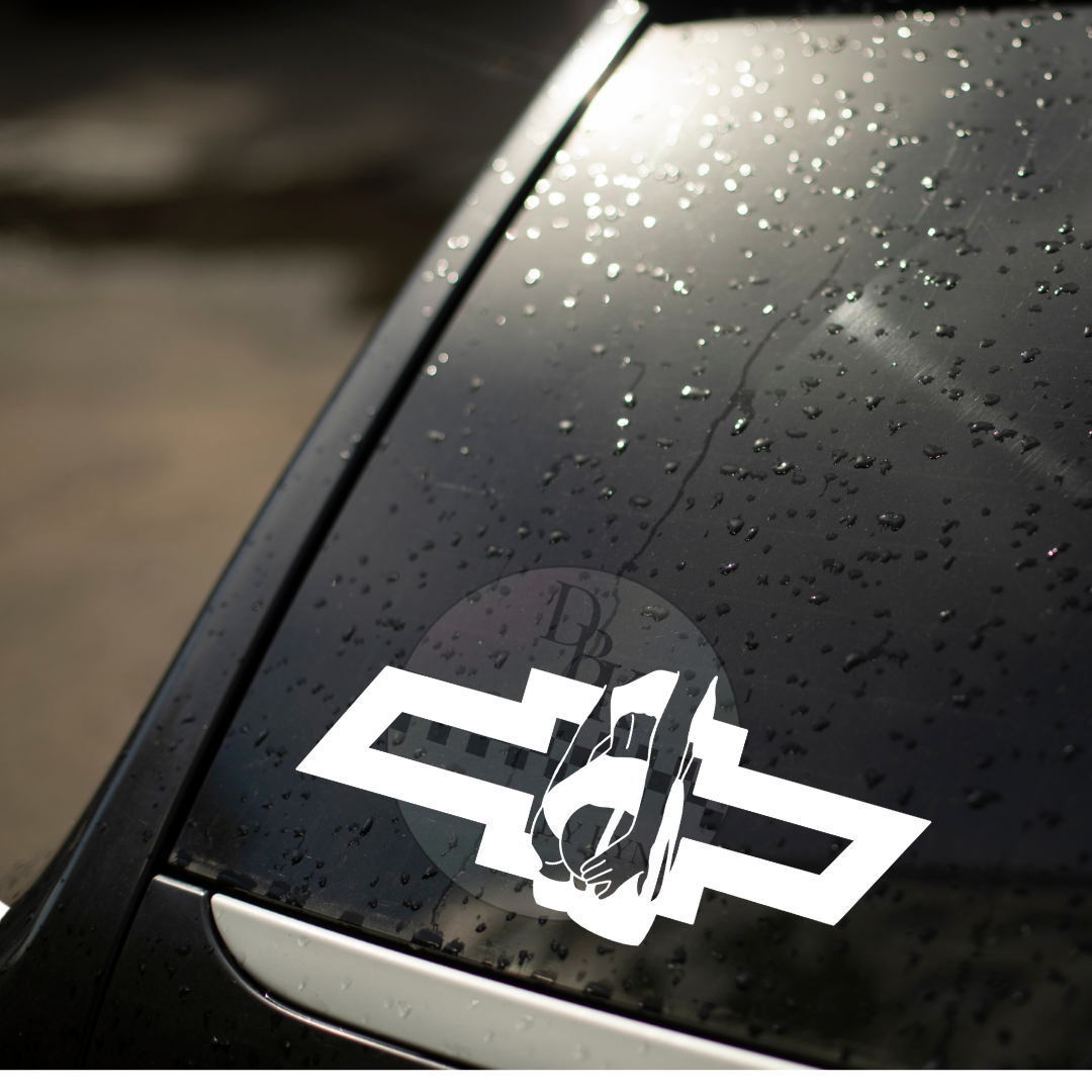 Original Chevy Lady Permanent Decal Sticker