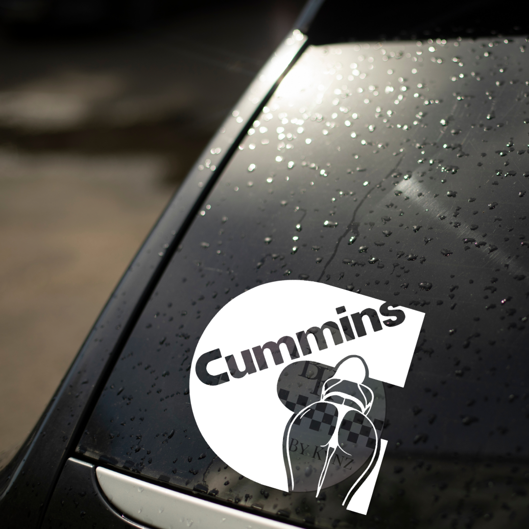Cummins Lady Permanent Decal Sticker