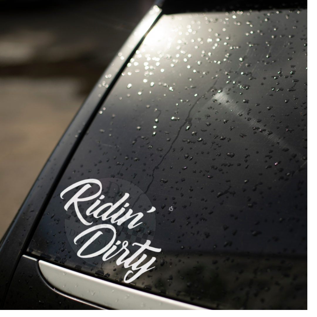 Ridin' Dirty Permanent Decal Sticker
