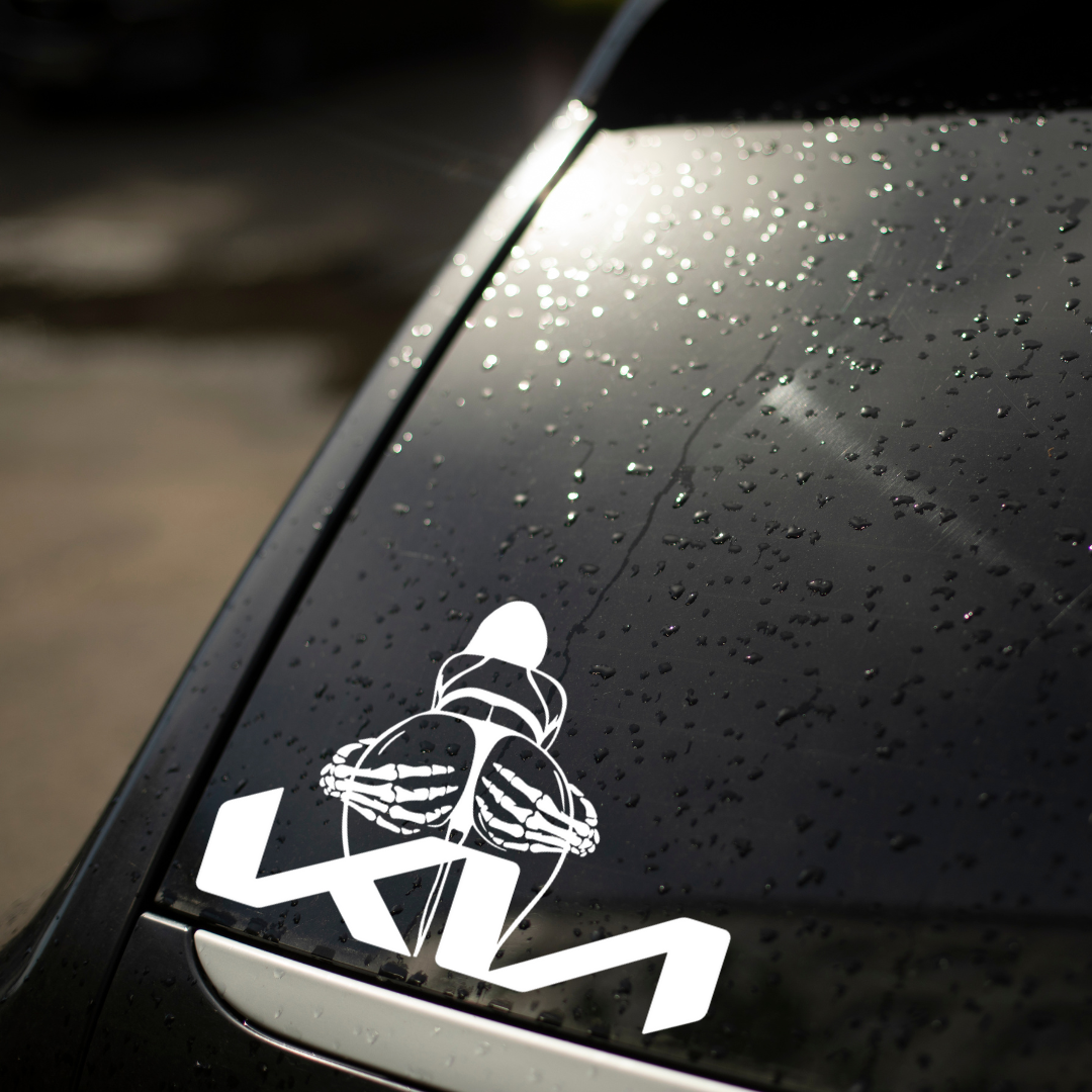 Spooky Girl Kia Decal