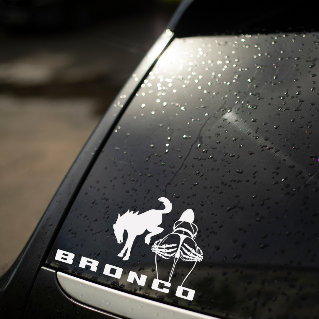 Spooky Girl Bronco Decal