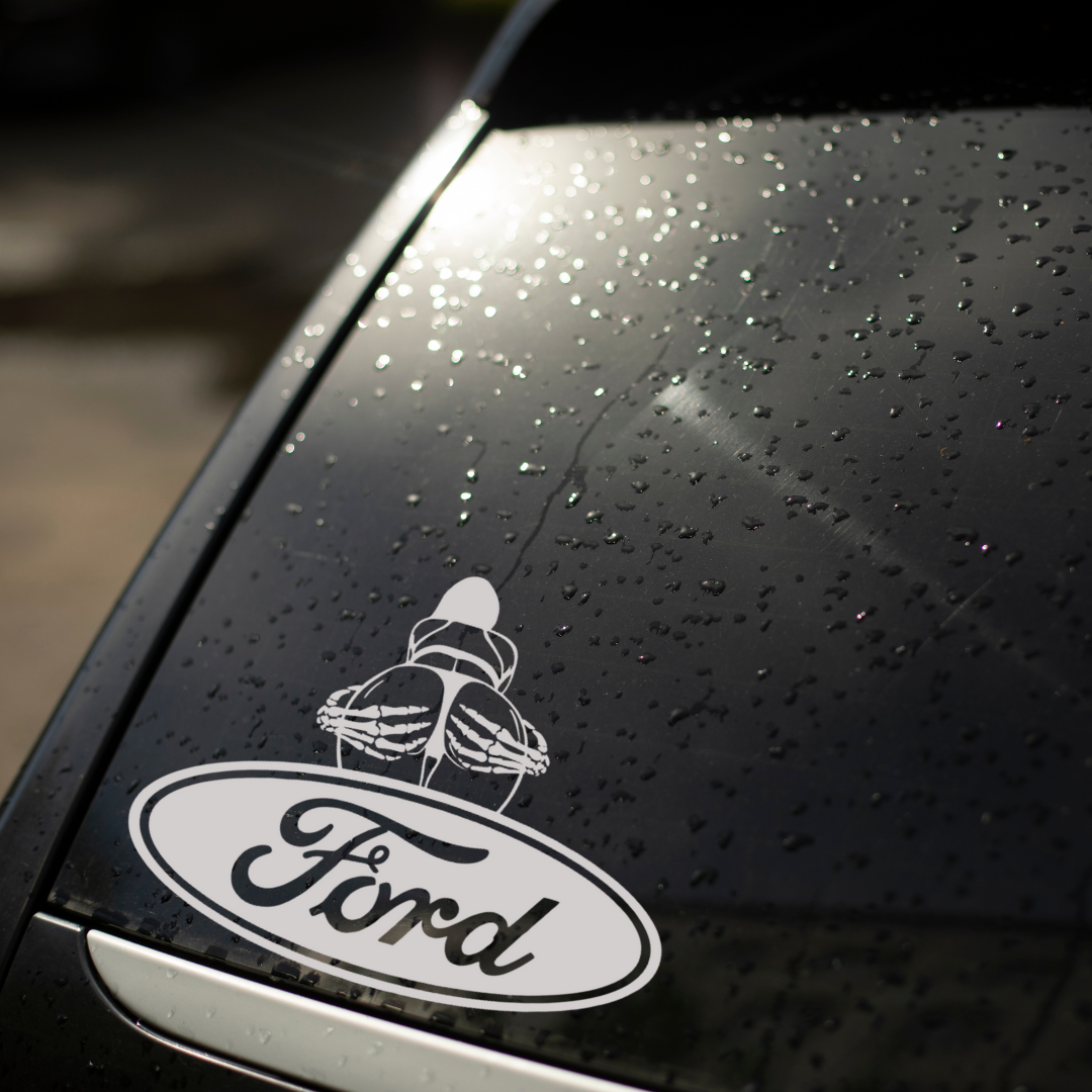 Spooky Girl Ford Decal