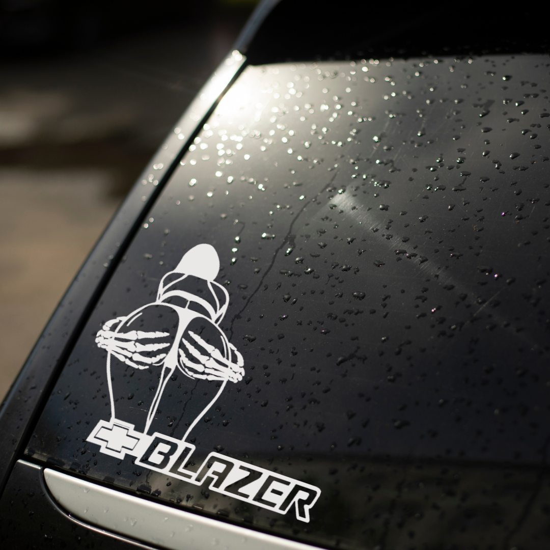 Spooky Girl Chevy Blazer Decal