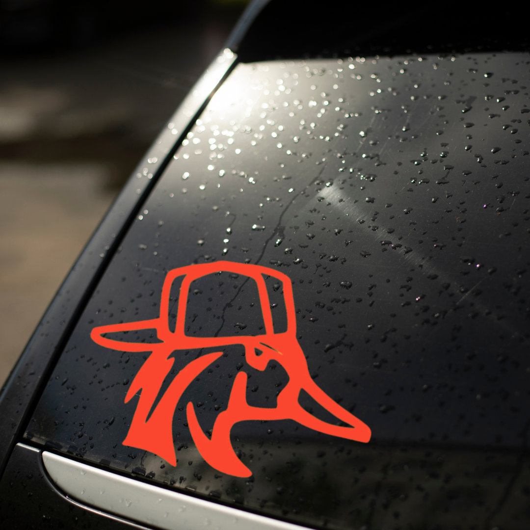 Duck With Hat Decal Sticker - Permanent Vinyl