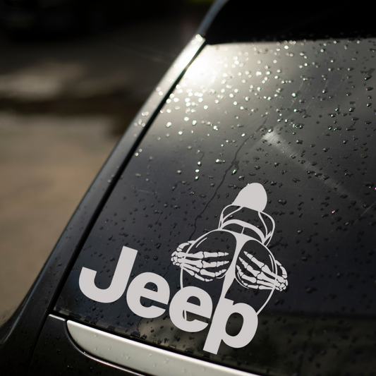 Spooky Girl Jeep Decal