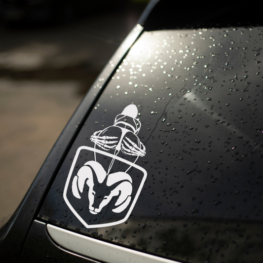 Spooky Girl Ram Decal Sticker